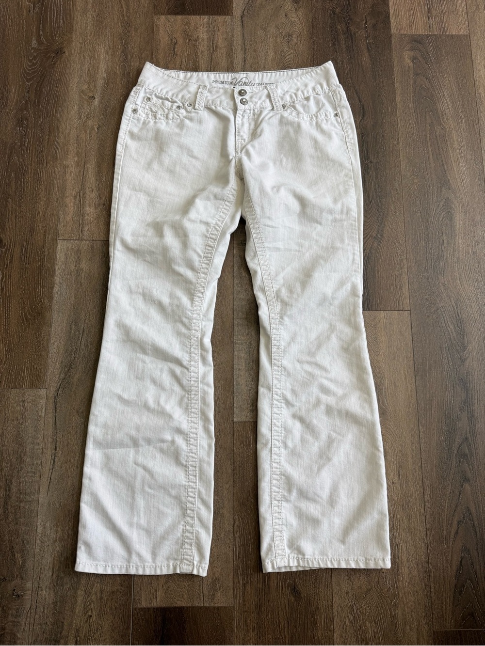 Vanity Vintage Flared White Women's Jeans Size 30